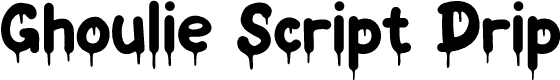 Ghoulie Script Drip