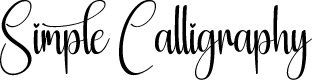 Simple Calligraphy