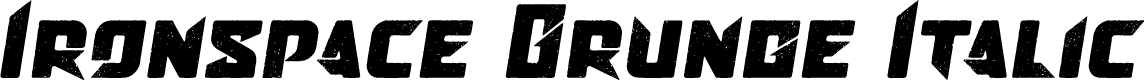 Ironspace Grunge Italic