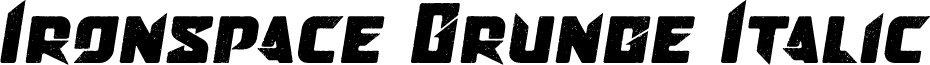 Ironspace Grunge Italic
