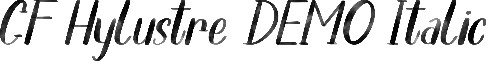 CF Hylustre DEMO Italic