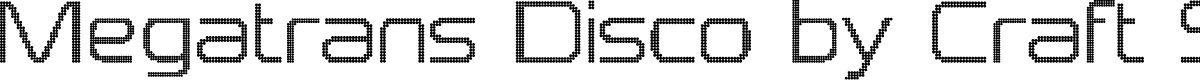 MegatransDisco-Regular Demo