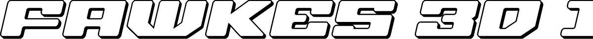 Fawkes 3D Italic