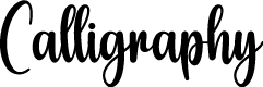 Calligraphy