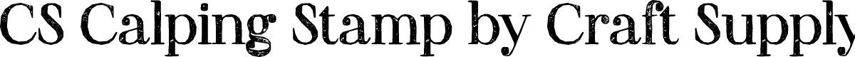 CS Calping Stamp Regular Demo