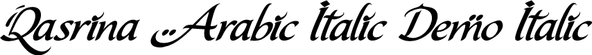 Qasrina Arabic Italic Demo Italic