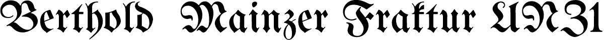 Berthold  Mainzer Fraktur UNZ1A