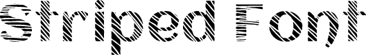 Striped Font