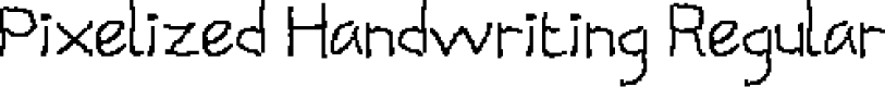 Pixelized Handwriting Regular