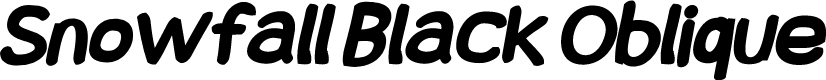 Snowfall Black Oblique