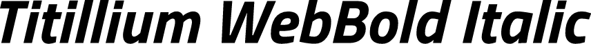 Titillium WebBold Italic