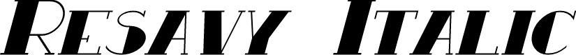 Resavy Italic