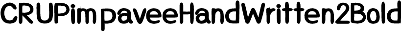 CRUPimpaveeHandWritten2Bold
