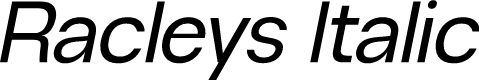 Racleys Italic