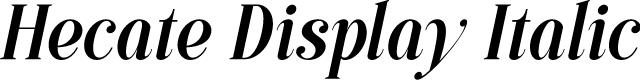 Hecate Display Italic
