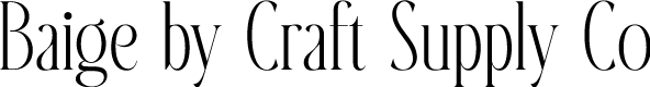 Baige Regular Demo