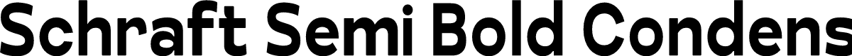 Schraft Semi Bold Condensed