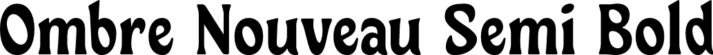 Ombre Nouveau DEMO Semi Bold