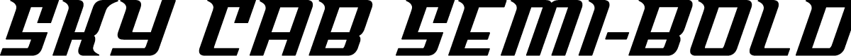 Sky Cab Semi-Bold