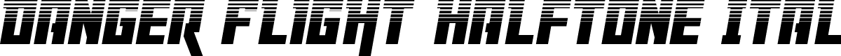 Danger Flight Halftone Italic