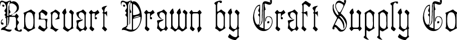 RosevartDrawn-Regular Demo