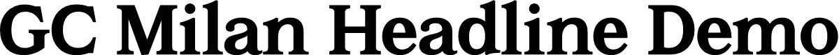 GC Milan Headline Demo Bd Text