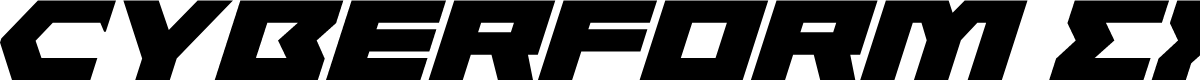 Cyberform Expanded Italic