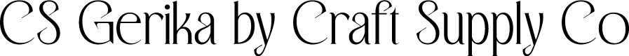 CS Gerika Regular Demo