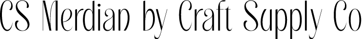 CS Merdian Regular Demo
