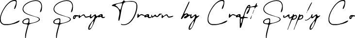 CSSonyaDrawn-Regular Demo
