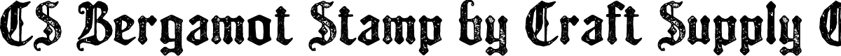 CS Bergamot Stamp Regular Demo