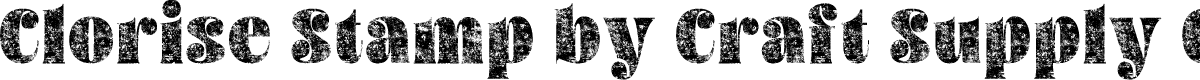 CloriseStamp-Regular Demo