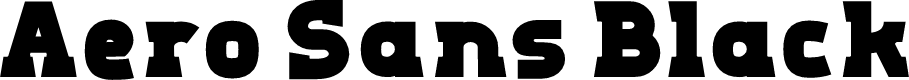 Aero Sans Black