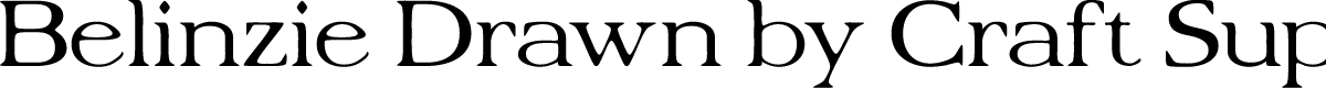 Belinzie Vintage Demo Drawn
