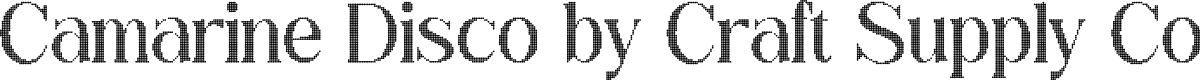 CamarineDisco-Regular Demo