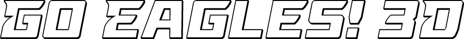 Go Eagles! 3D