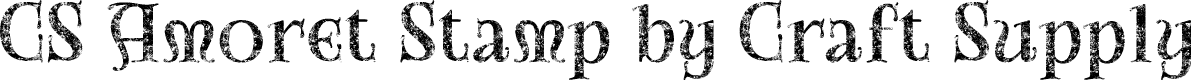 CSAmoretStamp-Regular Demo
