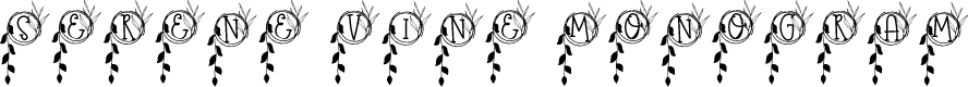 Serene Vine Monogram