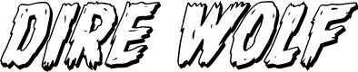 Dire Wolf 3D Italic