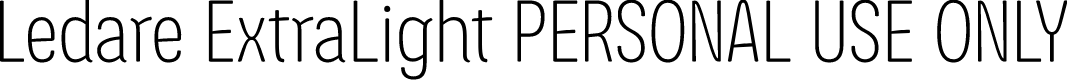 Ledare ExtraLight PERSONAL USE ONLY