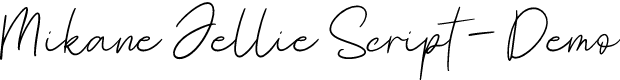 Mikane Jellie Script - Demo
