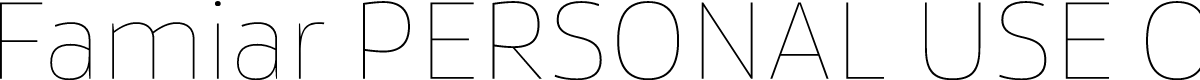 Famiar PERSONAL USE ONLY Thin