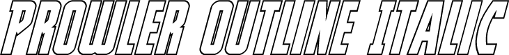 Prowler Outline Italic