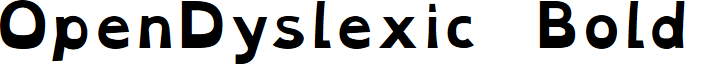 OpenDyslexic Bold