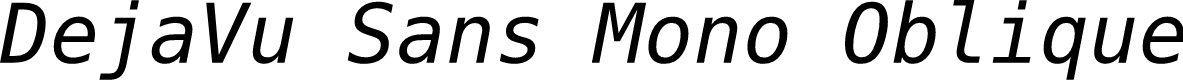 DejaVu Sans Mono Oblique