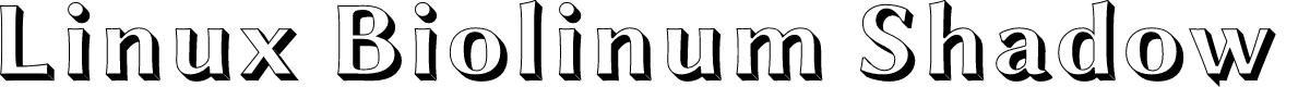 Linux Biolinum Shadow Bold
