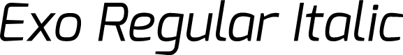 Exo Regular Italic