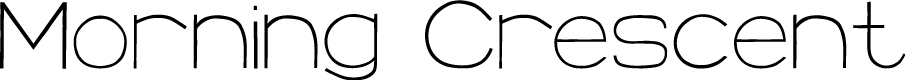 Morning Crescent