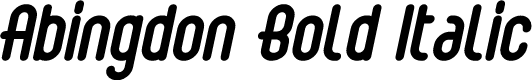 Abingdon Bold Italic