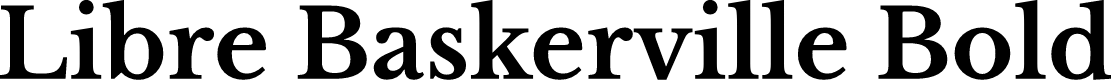 Libre Baskerville Bold